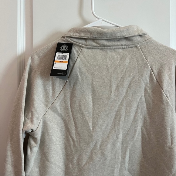 Under Armour Quarter-Zip Training Top Beige Women’s Size Small NWT - Picture 4 of 4